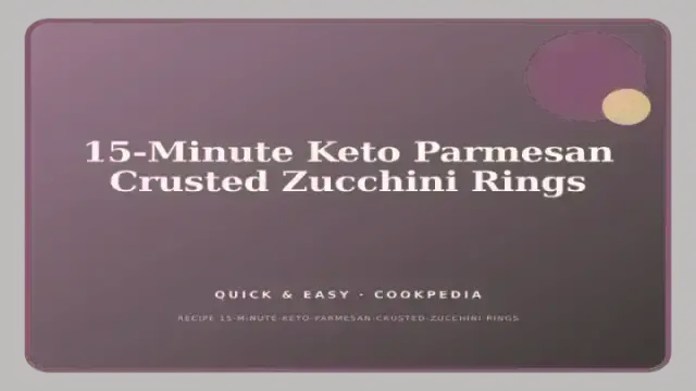 15-Minute Keto Parmesan Crusted Zucchini Rings