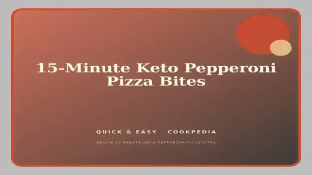 15-Minute Keto Pepperoni Pizza Bites
