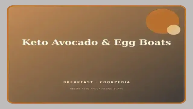 Keto Avocado & Egg Boats