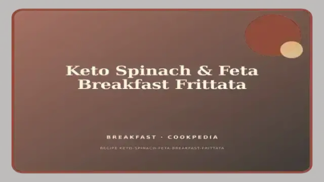 Keto Spinach & Feta Breakfast Frittata