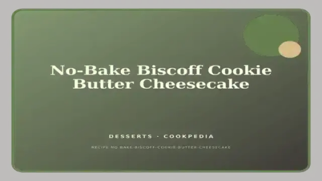 No-Bake Biscoff Cookie Butter Cheesecake