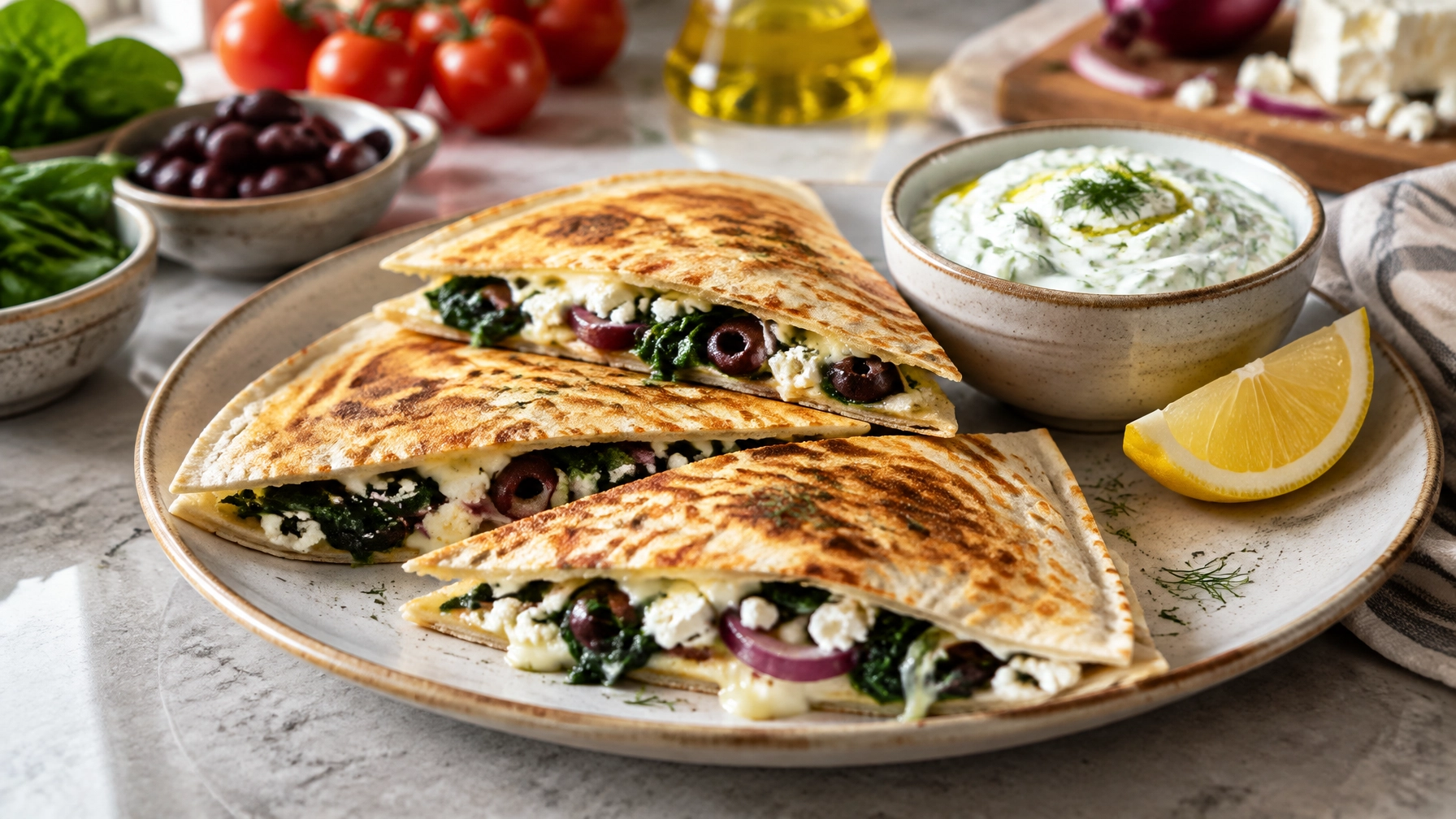 10-Minute Greek Quesadillas: The Ultimate Quick Family Dinner