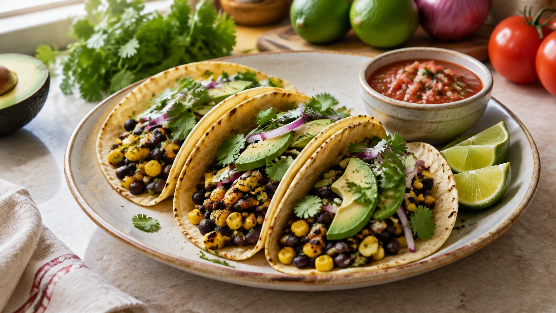15-Minute Budget-Friendly Black Bean and Corn Tacos