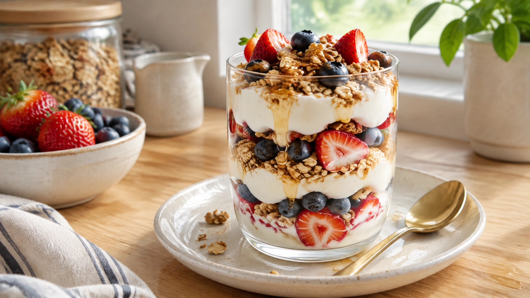 15-Minute Easy Healthy Greek Yogurt Parfait