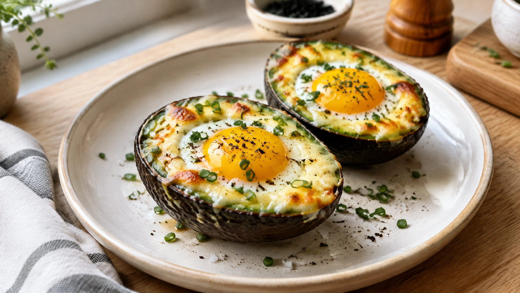 15-Minute Keto Baked Avocado with Egg
