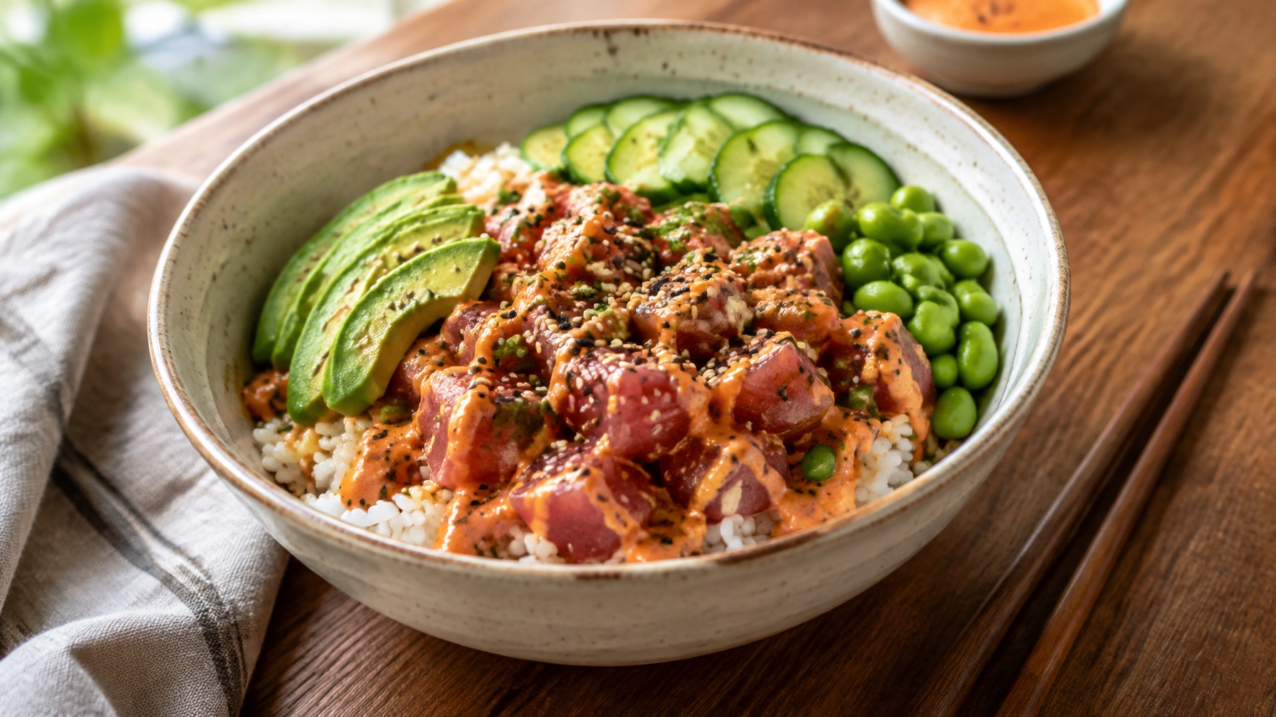 15-Minute Spicy Tuna Sushi Bowls