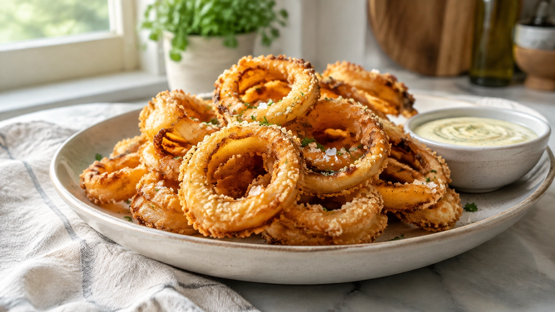 10-Minute Dinners collection — 2-Ingredient Crispy Onion Ring “Chips”
