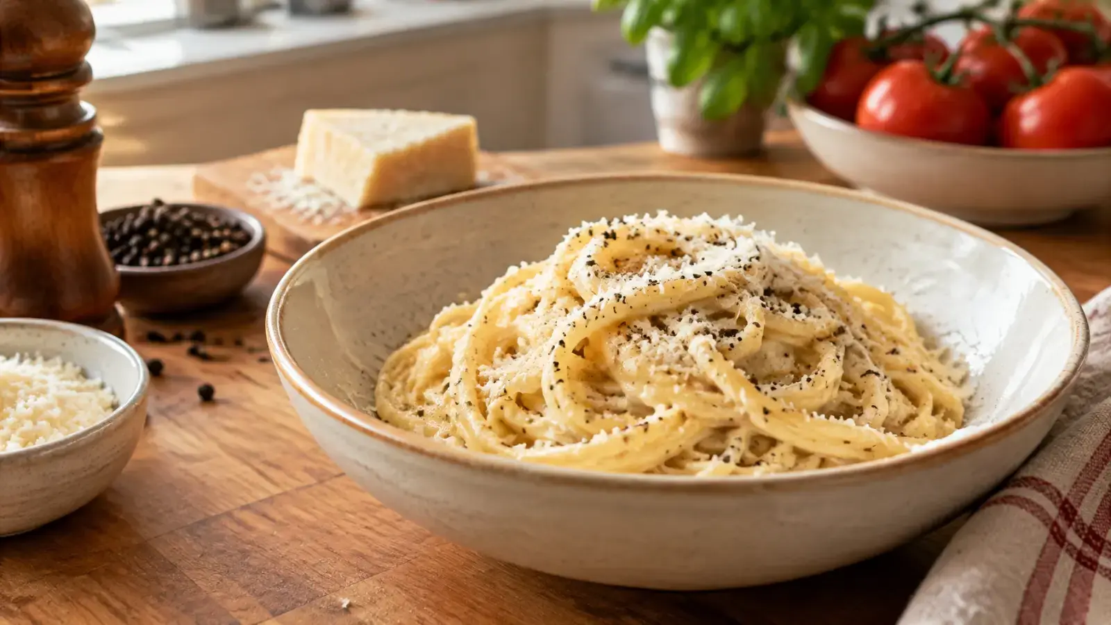 3-Ingredient Cacio e Pepe