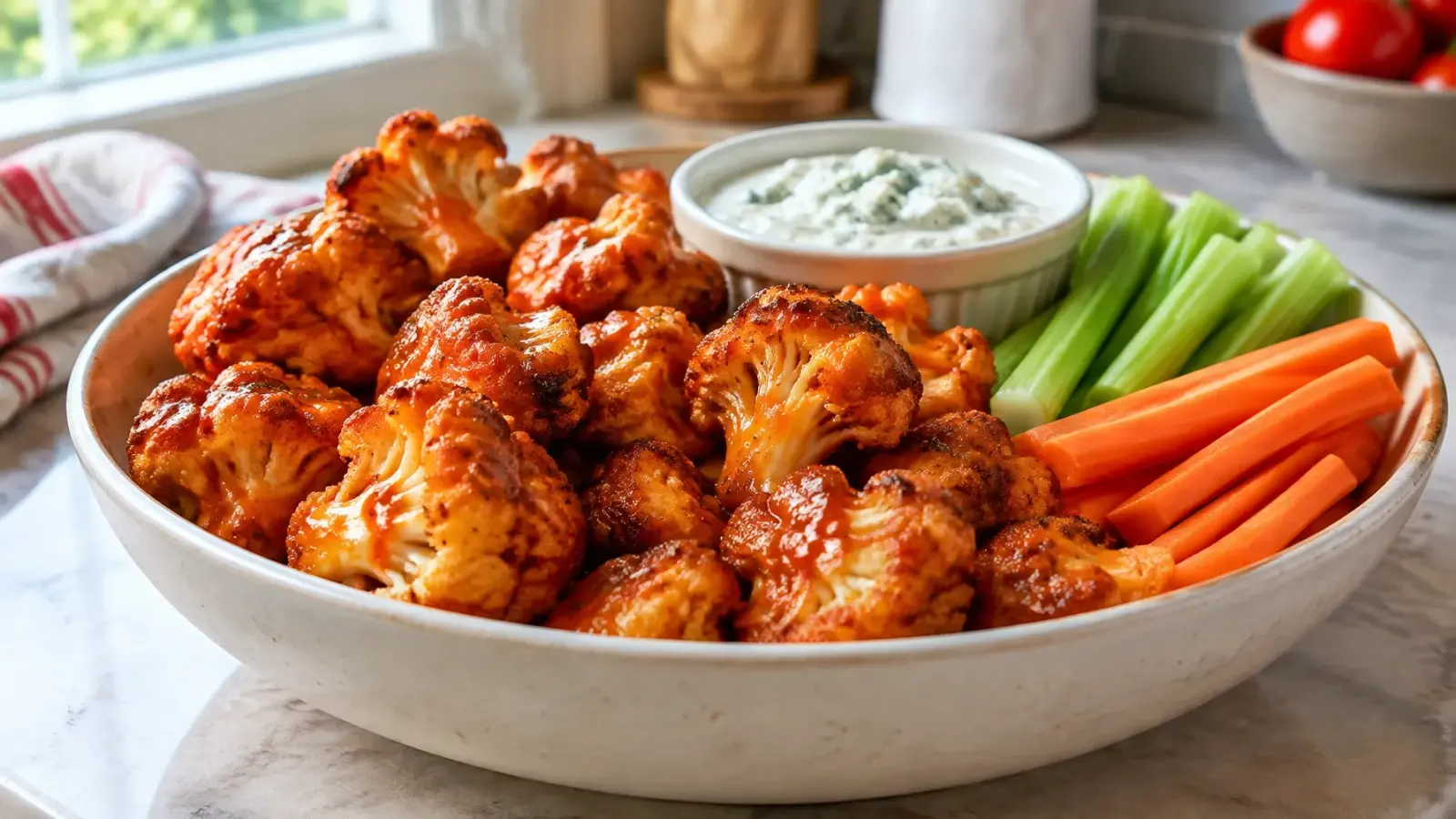 Air Fryer Buffalo Cauliflower Wings: The Science of Starch Slurries and Crispness