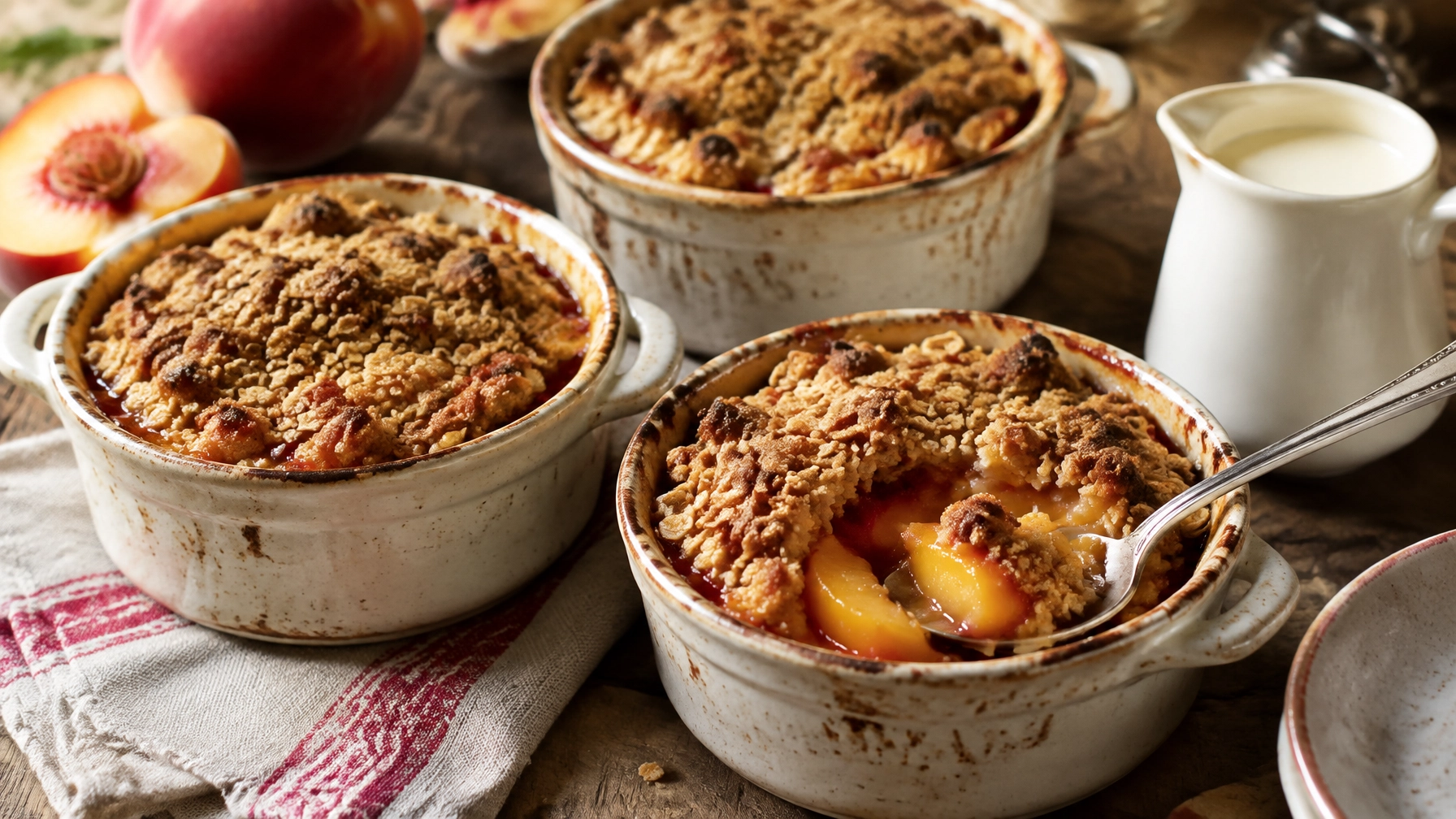Air Fryer Peach Crumble: Conductive vs. Convective Heating in Fruit Desserts