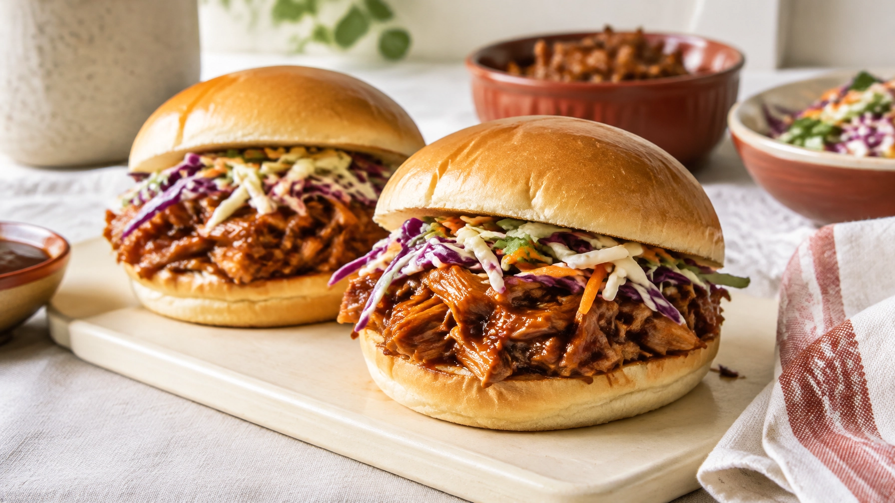 BBQ Pulled Jackfruit Sandwiches