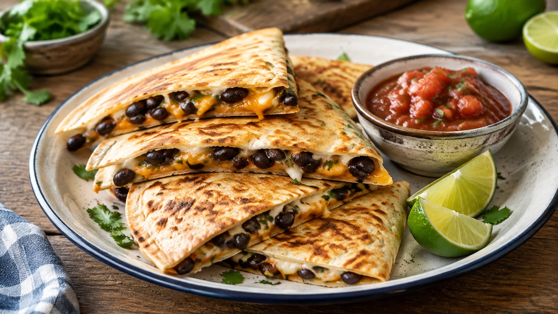 Budget Friendly 15-Minute Black Bean Quesadillas