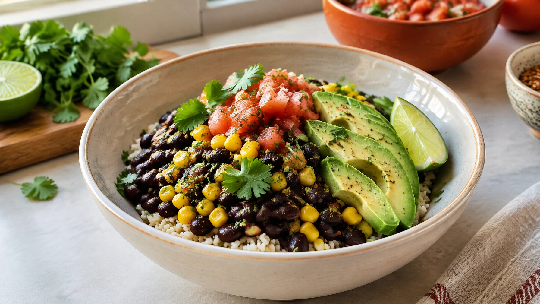 Budget-Friendly 15-Minute Plant-Based Black Bean Bowl