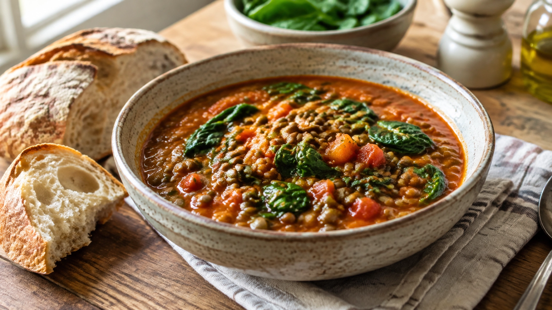 Budget-Friendly Lentil and Spinach Stew