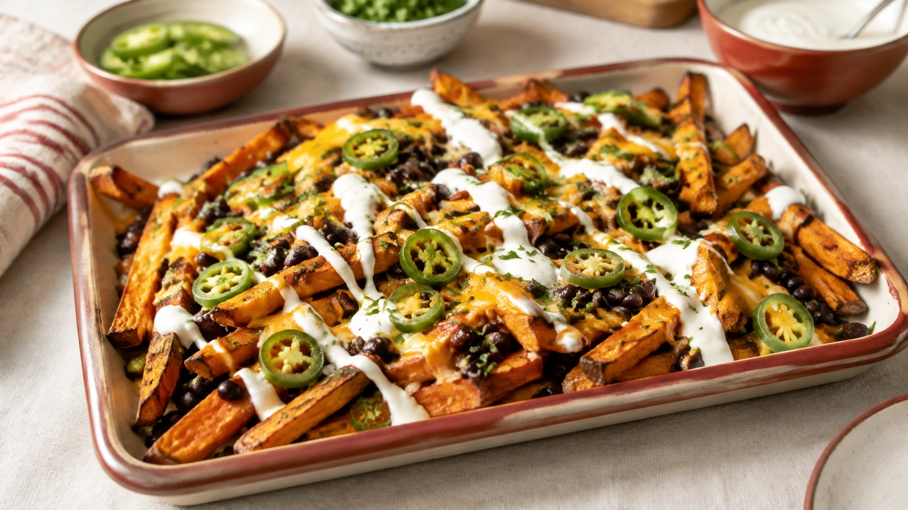 Budget-Friendly Loaded Sweet Potato Fries