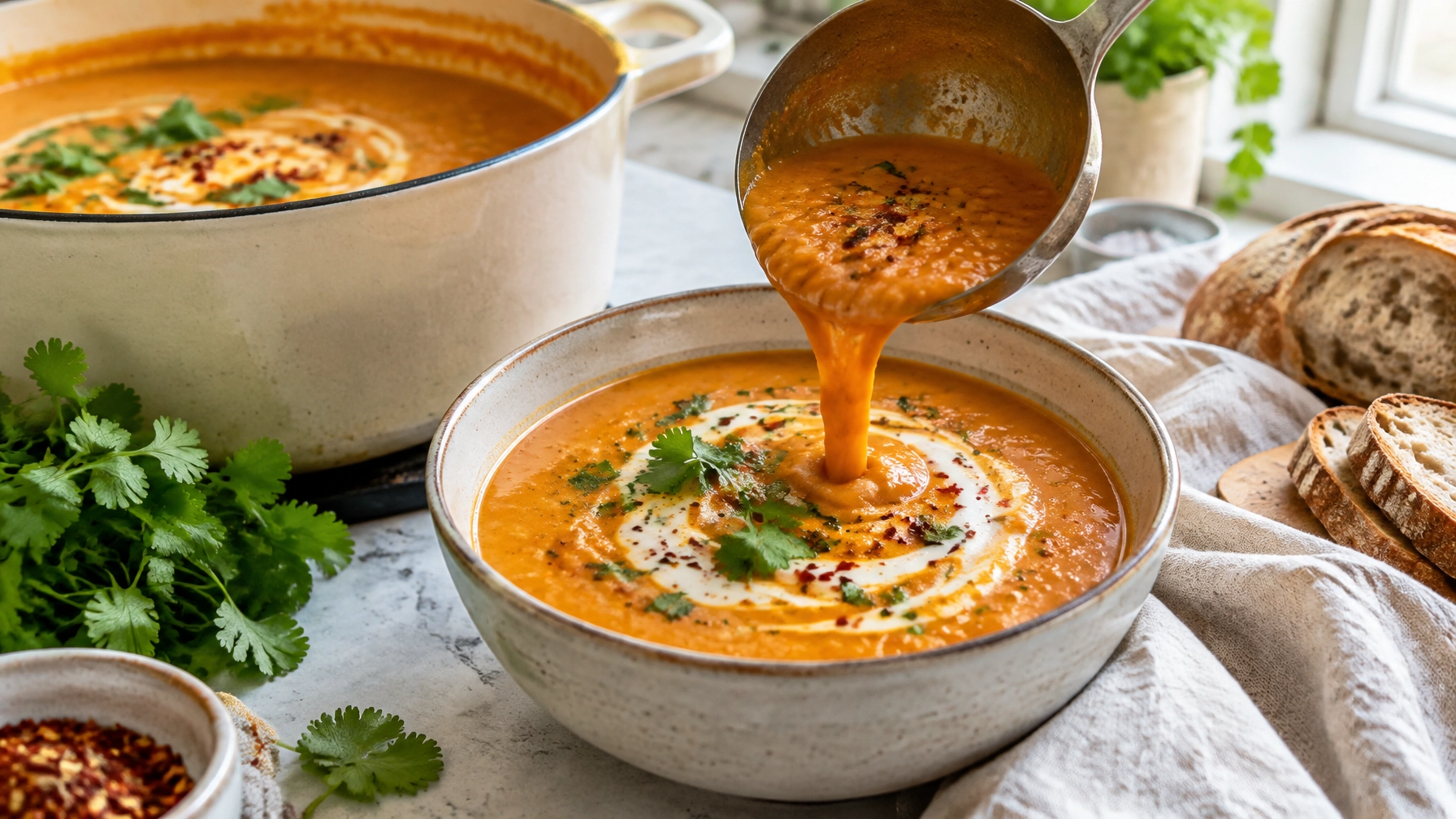 Budget-Friendly Red Lentil Soup