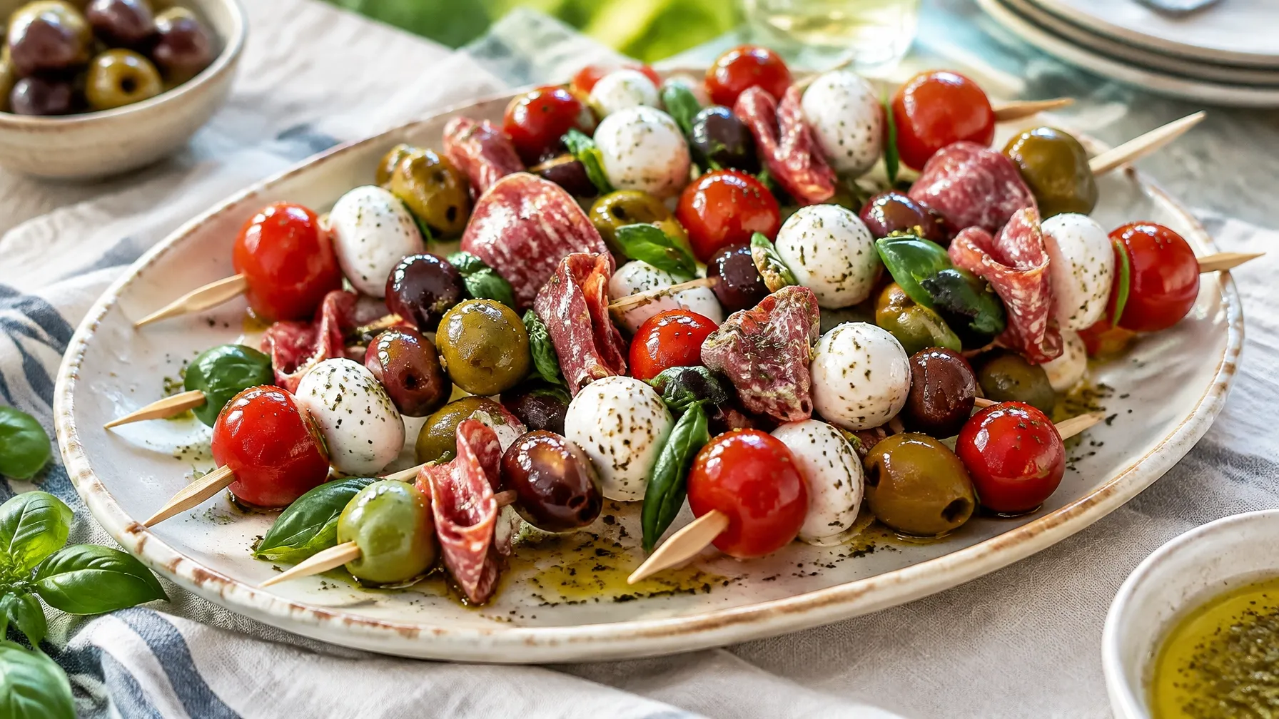 Easy Antipasto Skewers