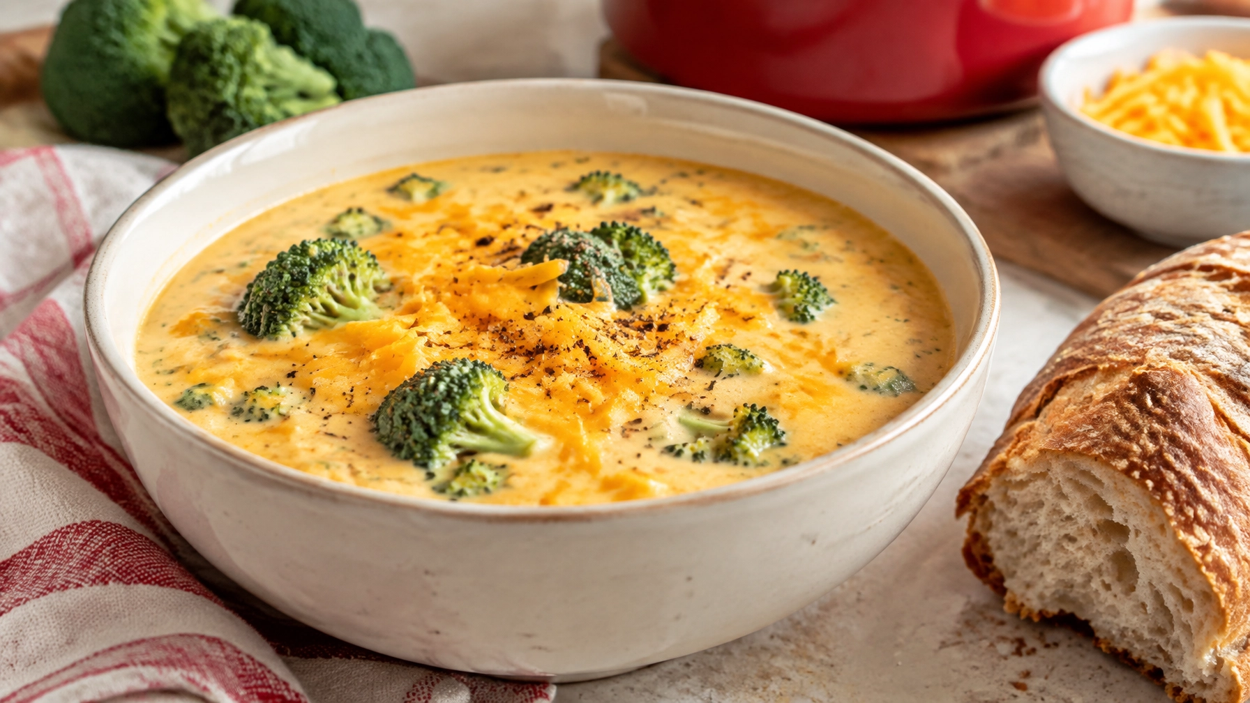 One-Pot Broccoli Cheddar Soup