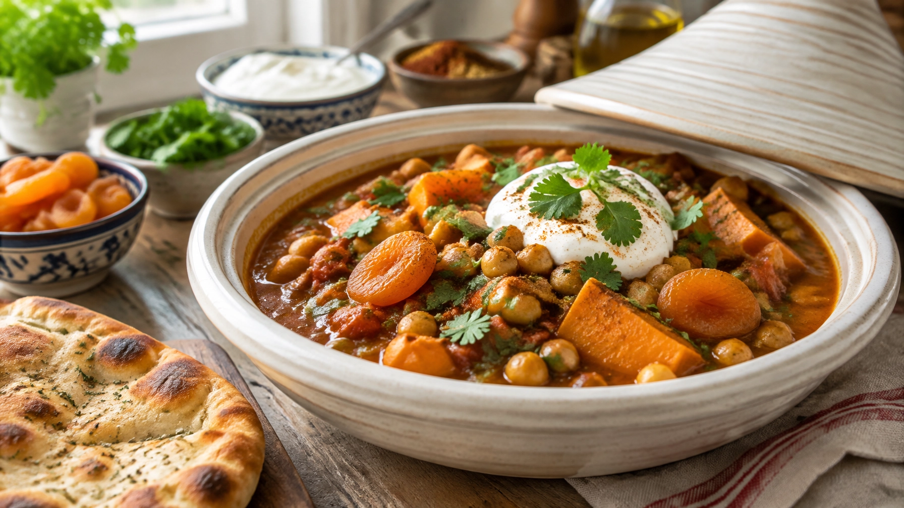 Plant-Based Dinner Ideas: Moroccan Chickpea and Sweet Potato Stew