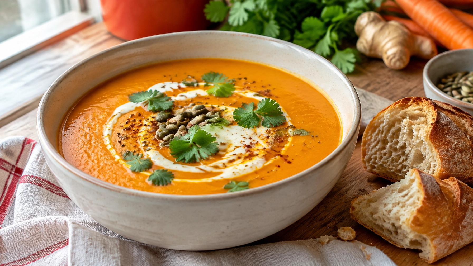 Quick 15-Minute Budget-Friendly Carrot and Ginger Soup