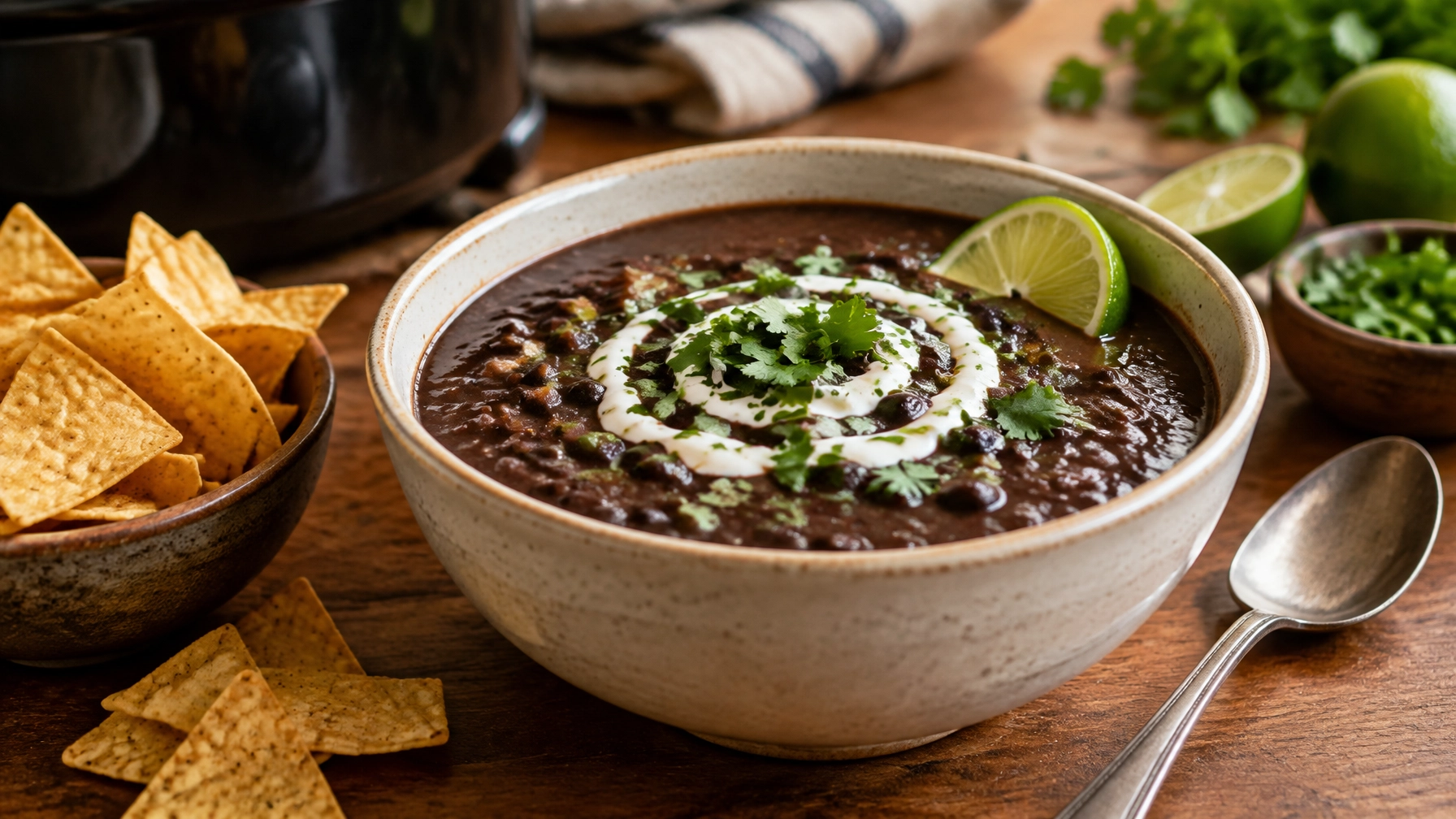 Slow Cooker Black Bean Soup