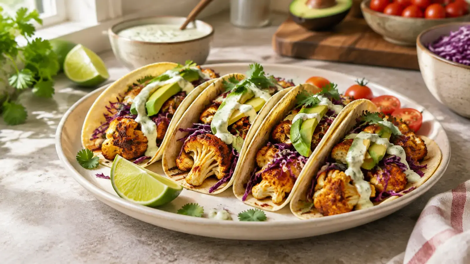 Vegan Cauliflower Tacos (Easy 30-Minute)