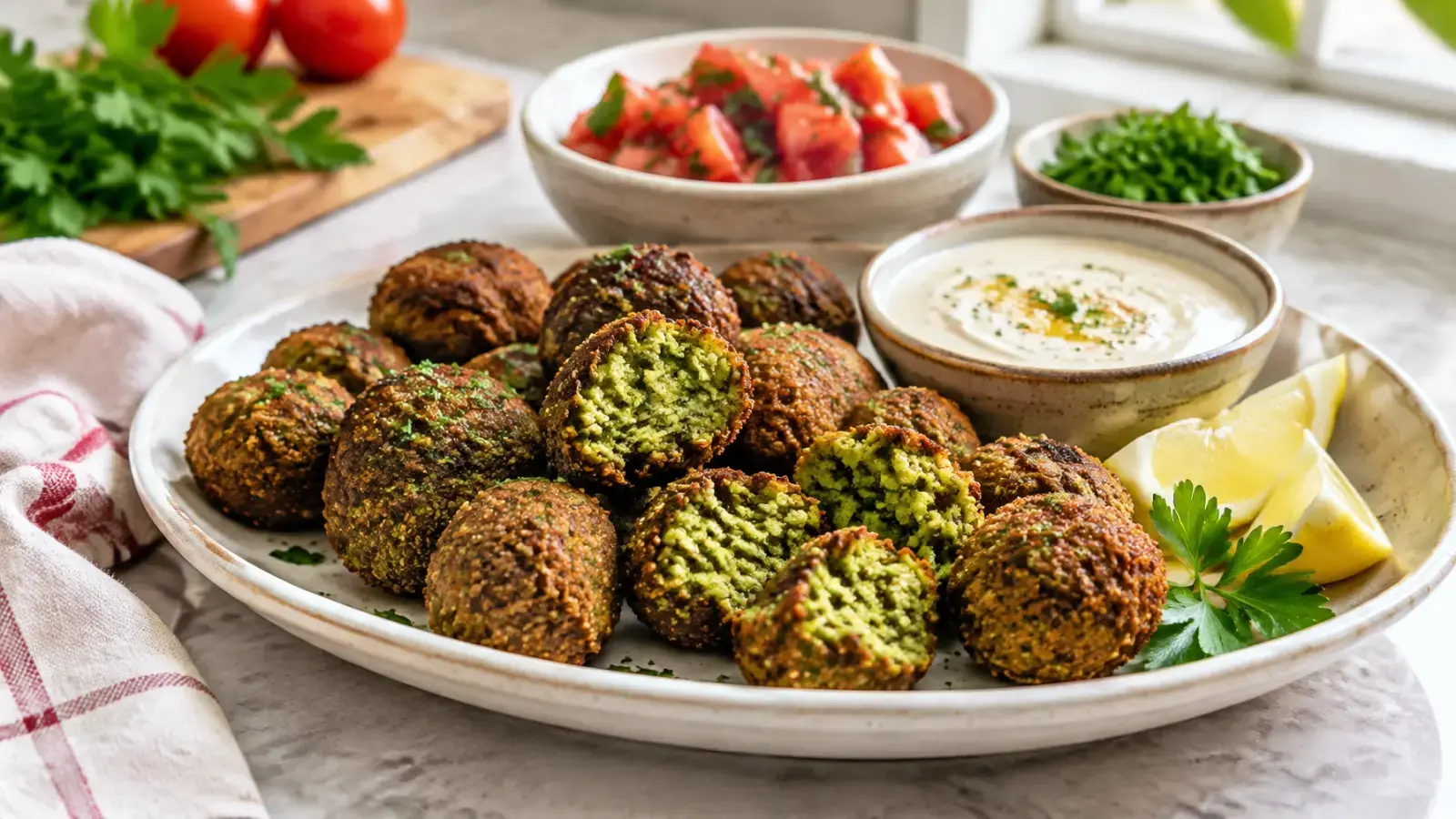 Air Fryer Falafel (Crispy Vegan Recipe)