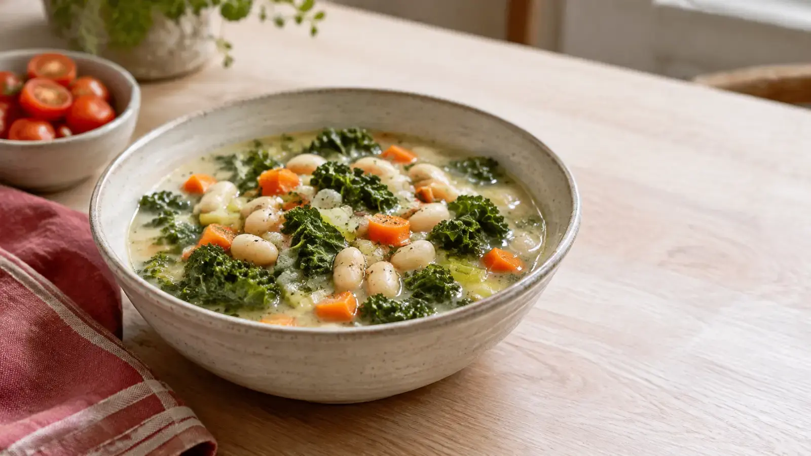 White Bean Kale Soup (Healthy One-Pot Meal)
