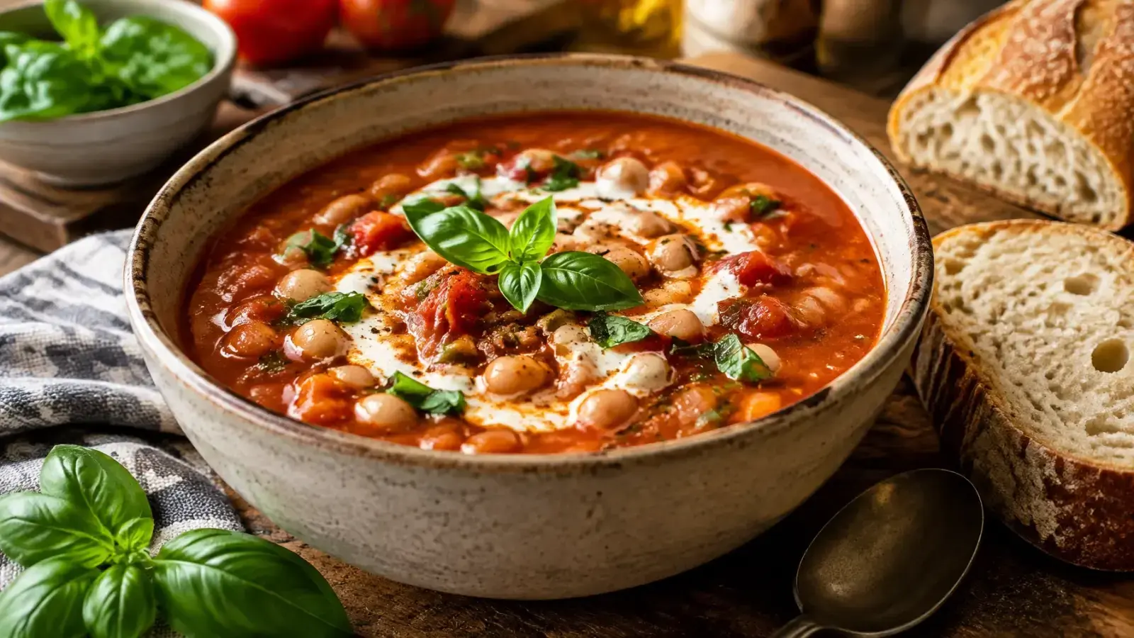 Budget-Friendly Tomato and Bean Soup