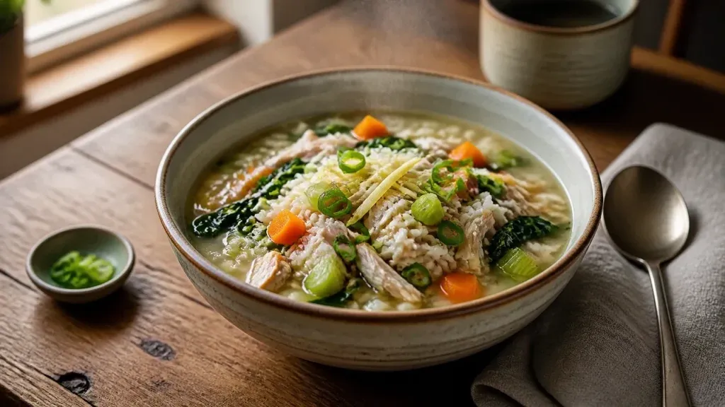 One-Pot Meals: Ginger Chicken and Vegetable Rice Soup
