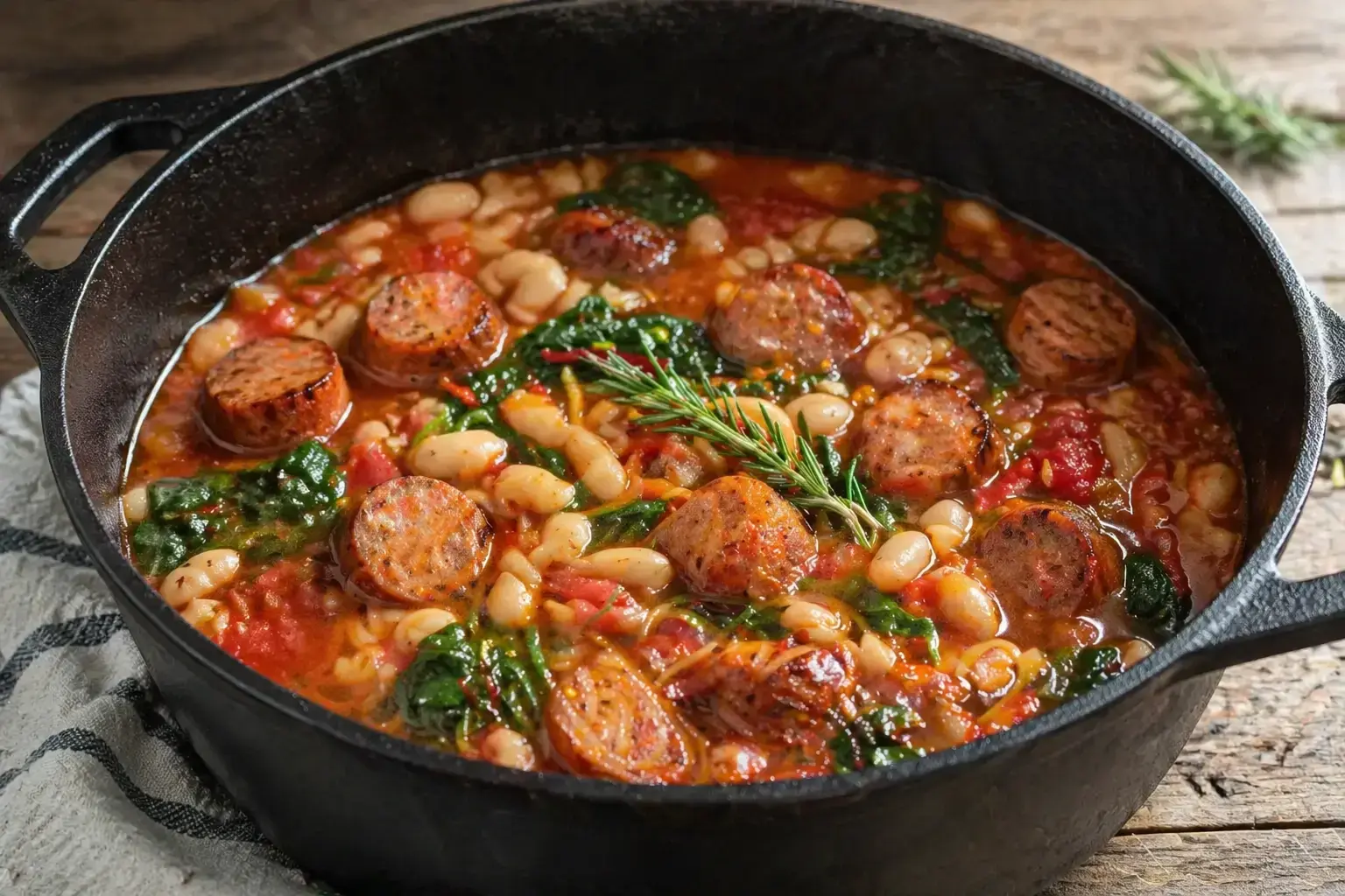 One-Pot Sausage and White Bean Stew