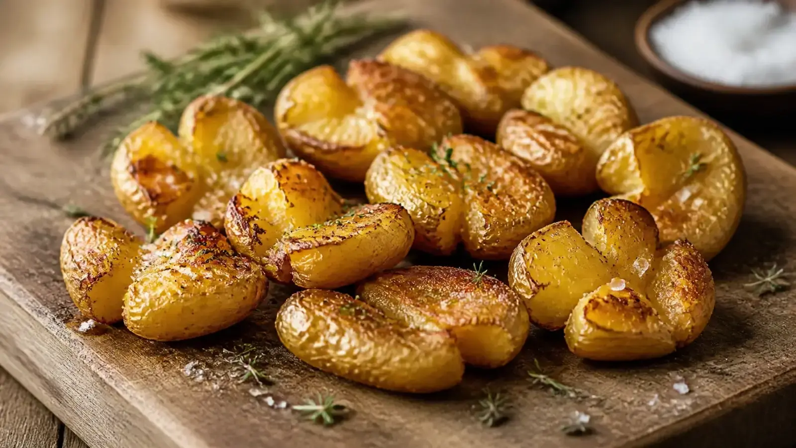 Maillard Reaction in Tubers: 15-Minute Crispy Smashed Fingerling Potatoes