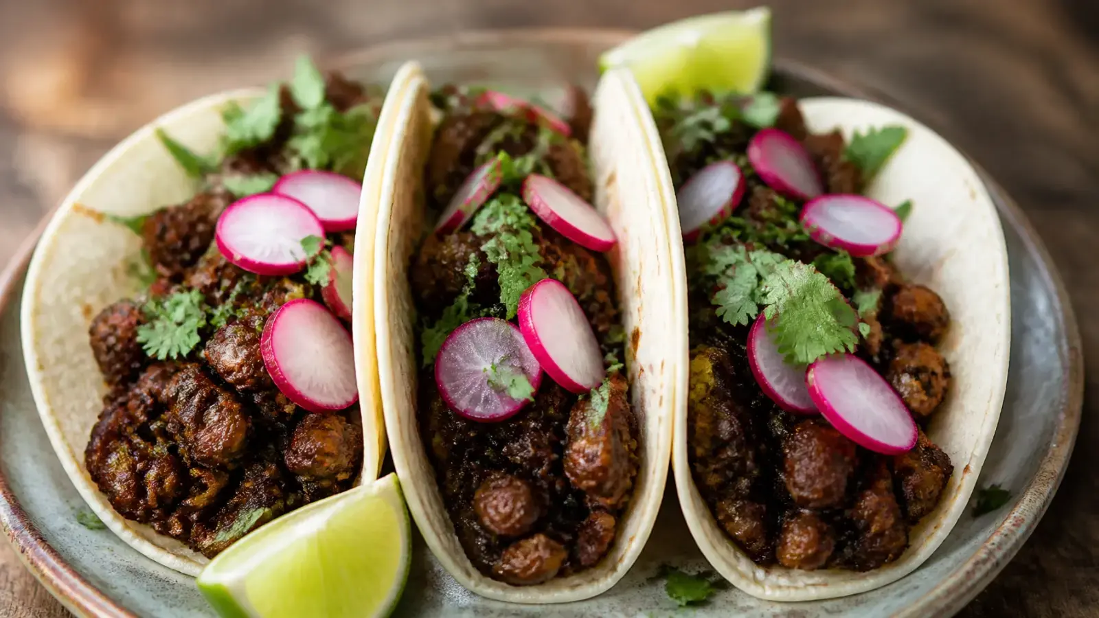 Vegan Mushroom Walnut Tacos