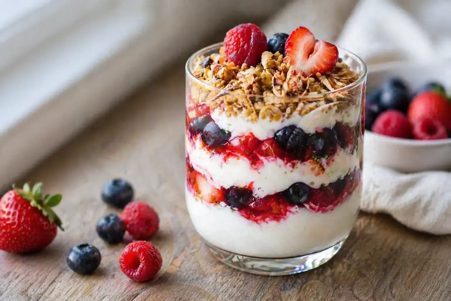15-Minute Mixed Berry and Greek Yogurt Parfait