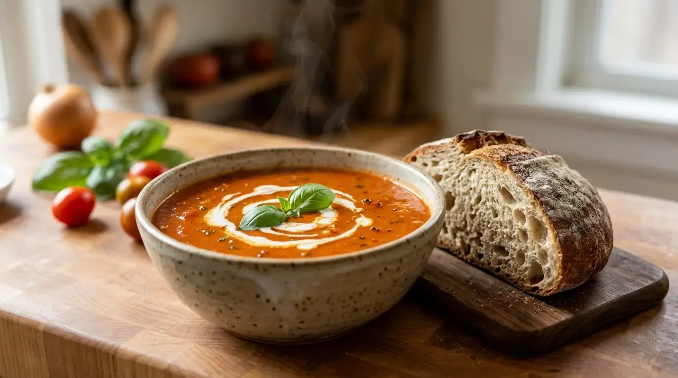 Roasted Tomato Red Pepper Soup