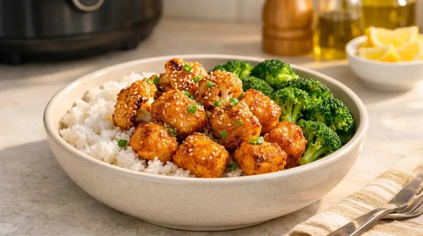 Air Fryer Sweet Chili Cauliflower: Viscosity and Glaze Adherence in High Airflow