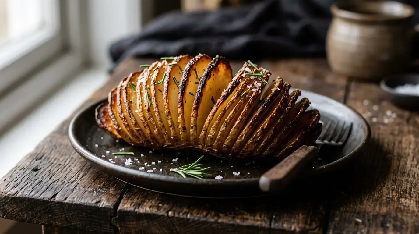 Air Fryer Hasselback Potatoes: Increasing Surface Area for Exponential Crunch