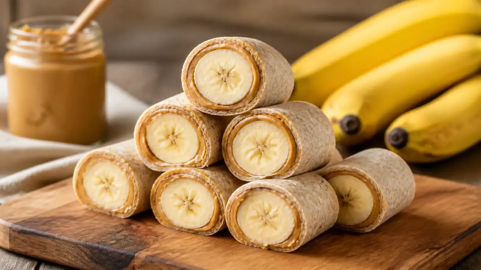 Peanut Butter and Banana Roll-Ups: Energy for the Outdoors