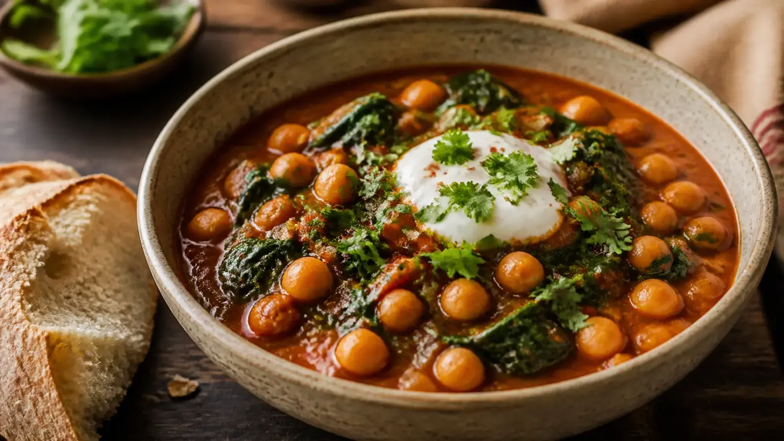 One-Pot Chickpea and Spinach Stew