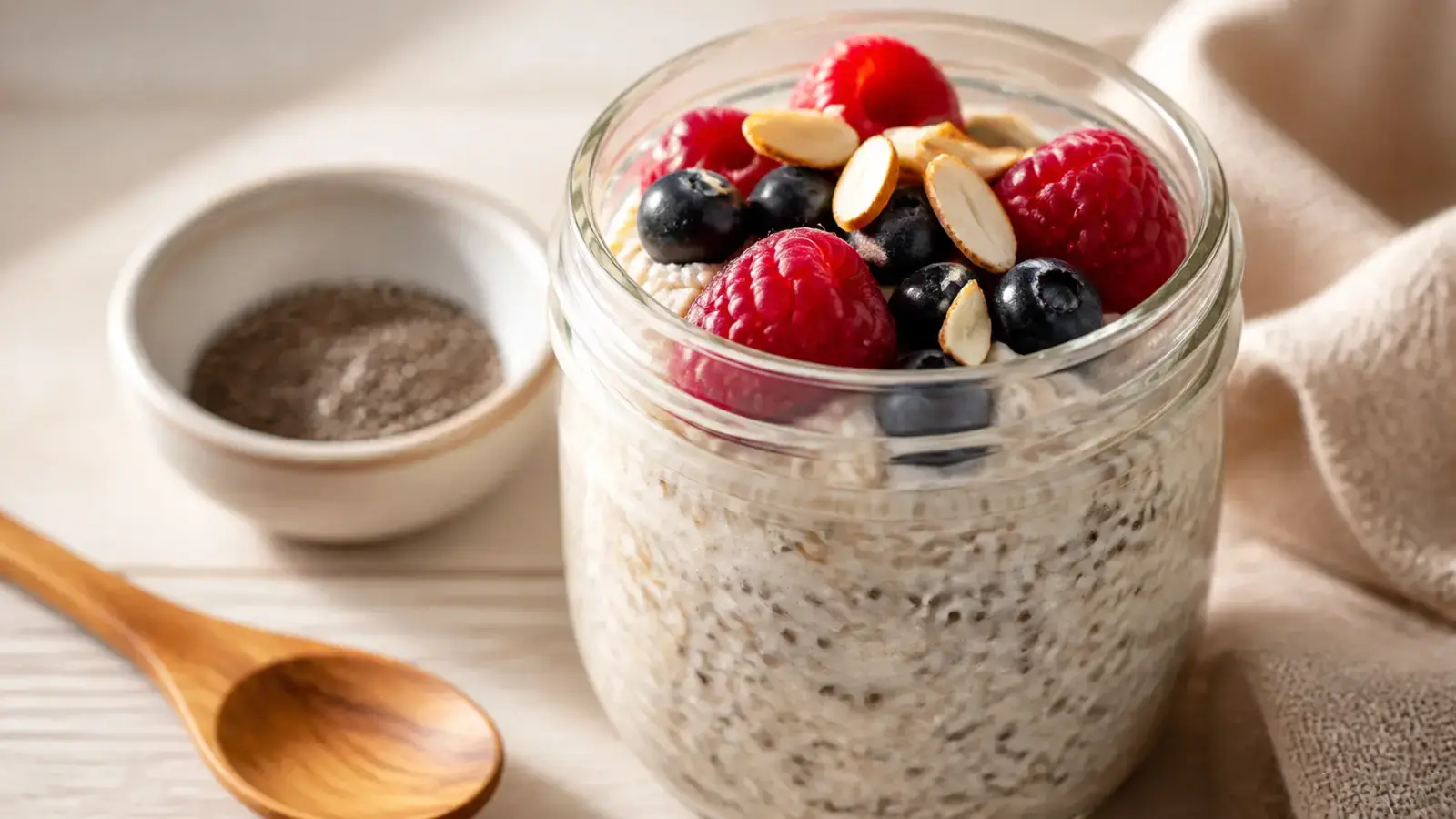 Healthy Overnight Oats with Chia