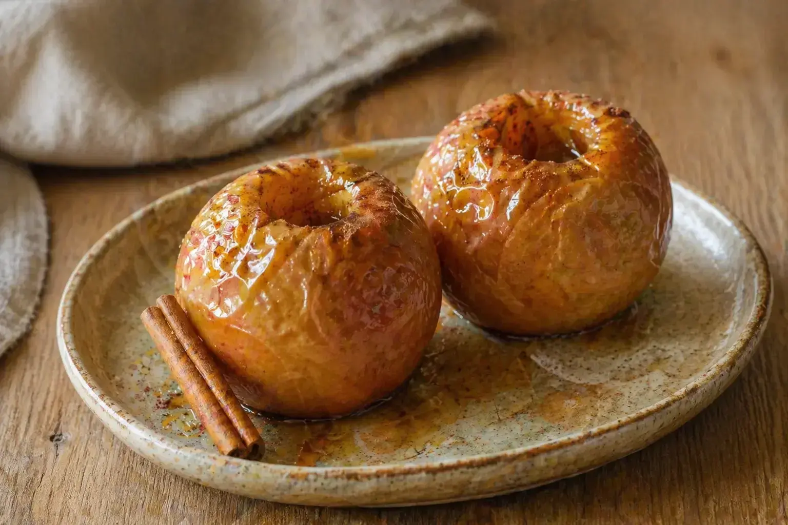 Simple Baked Apples with Cinnamon and Honey