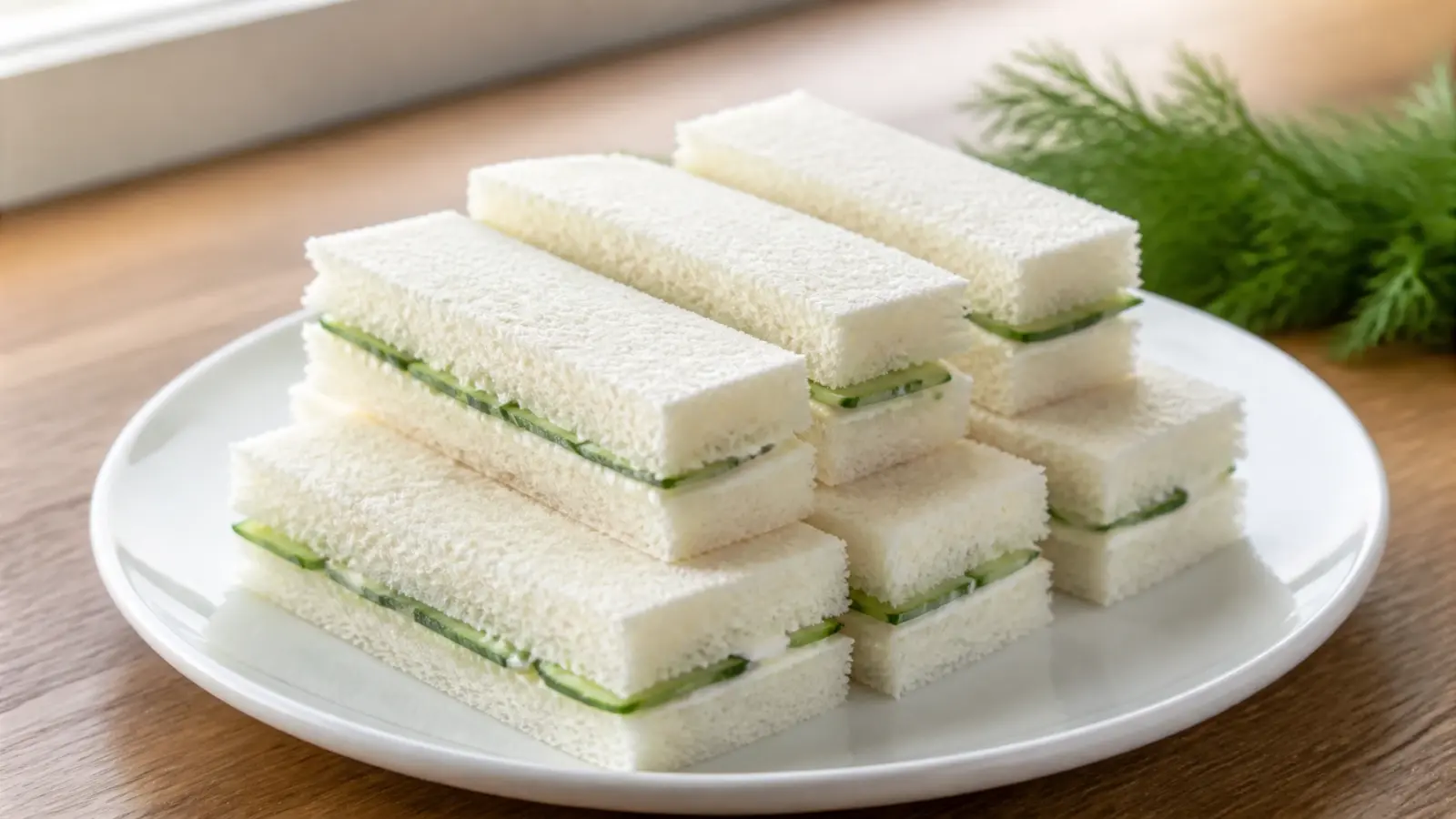 Cucumber and Cream Cheese Sandwiches: Light & Fresh